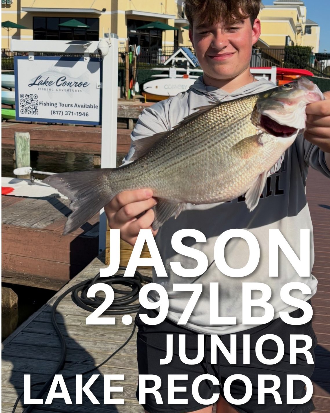 Lake Conroe White Bass Junior Lake Record